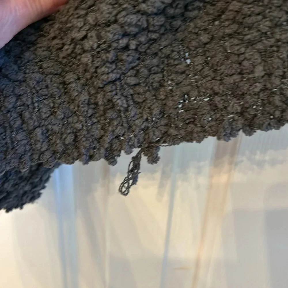 Umgee Women’s XL Gray Popcorn Knit Comfy Cardigan Sweater with Pockets - Picture 3 of 8